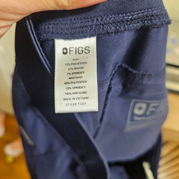 FIGS Axim Cargo Scrub Pants Women's Technical Collection Blue Large - Picture 9 of 9